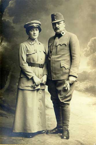 Dr. Anton PATSCHEIDER und Julie GERBER in den Kriegsjahren 1914-1918